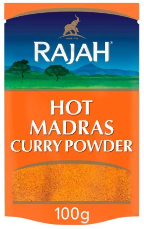 HOT MADRAS CURRY POWDER RAJAH 100gm