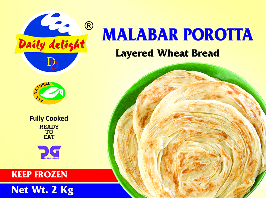 KK. Malabar Porotta 20PCS (FRZN) 2 kg