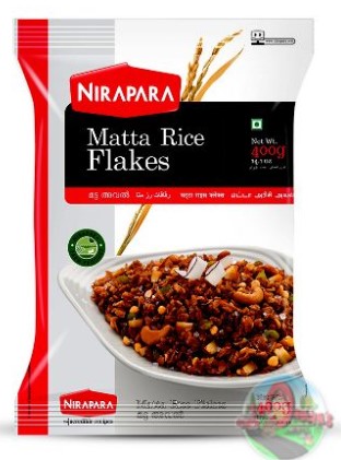 NIRAPAR RICE FLAKES BROWN 500 gm