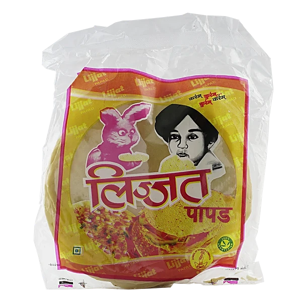Lijjat Garlic Pappad 200G