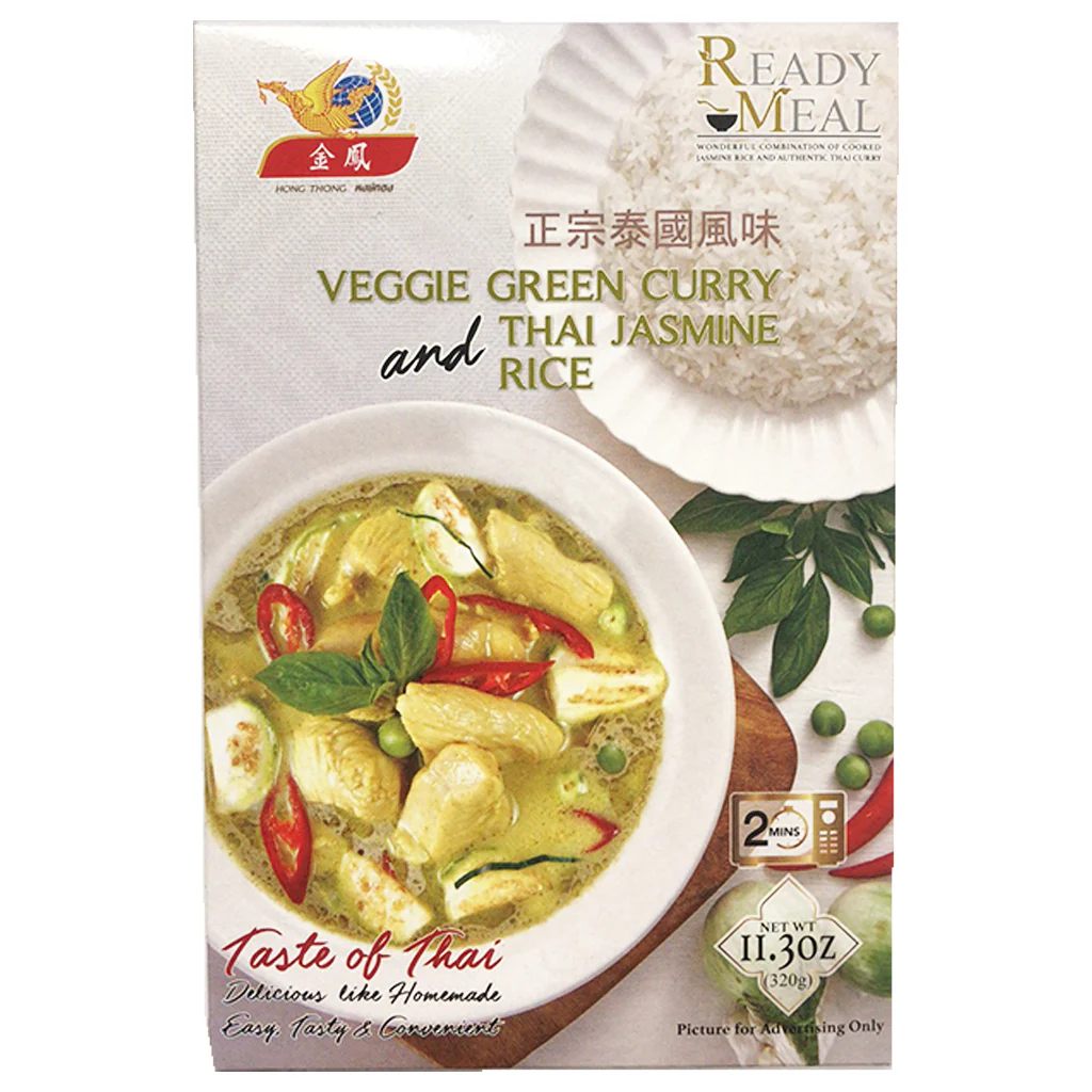 Hong Veggie Green Curry Thai Jasmine Rice 320gm