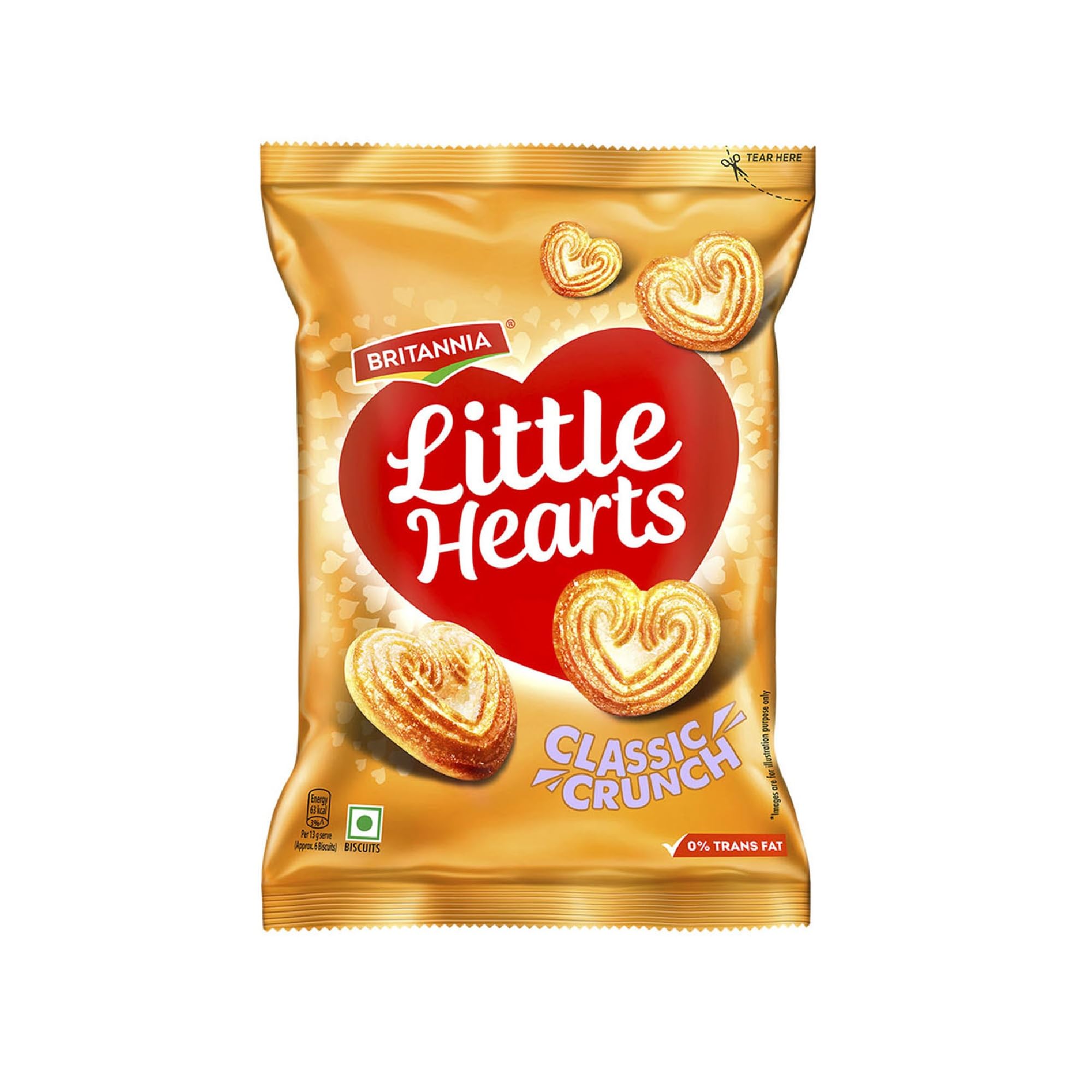 Britania Little Hearts 75G