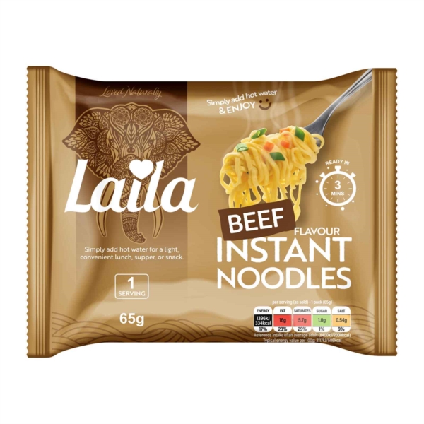 Laila Beef Instant Noodles 65G