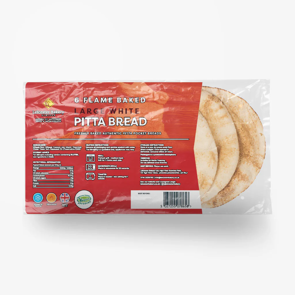 LEICESTER BAKERY PITTA BREAD