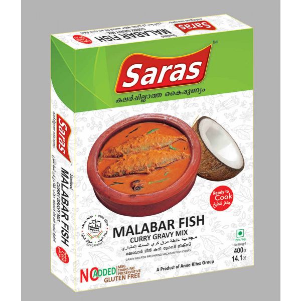SARAS MALABAR FISH CURRY GRAVY MIX 400gm