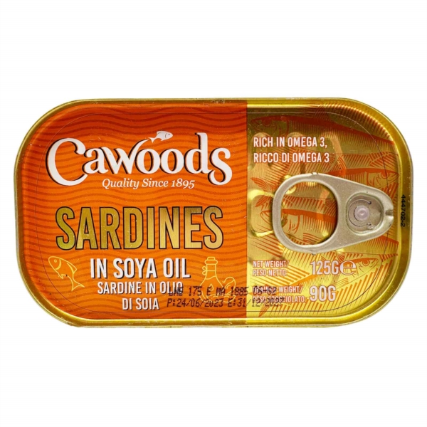 CAWOODS SARDINE IN SOYA OIL