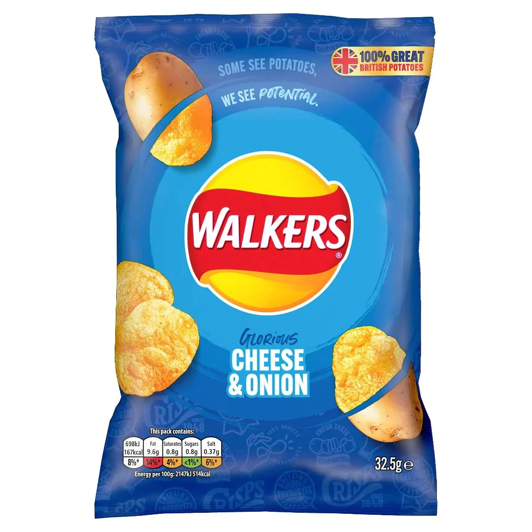 WALKERS CHEESE & ONION
