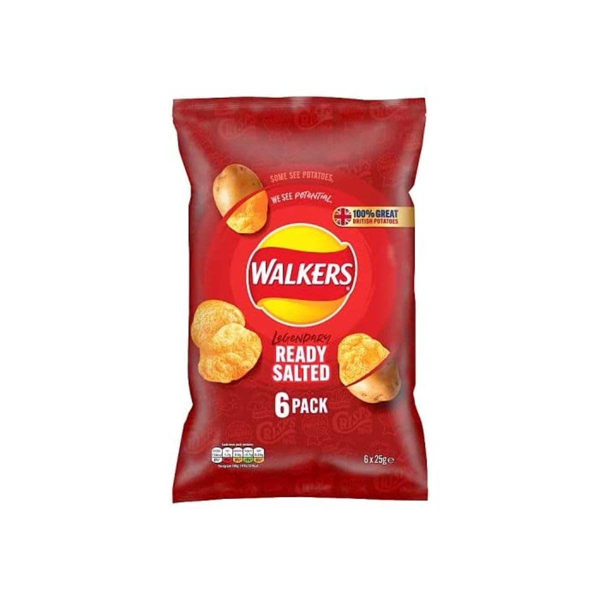 WALKERS READY SALTED RED 25gm