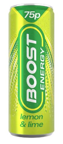 BOOST ENERGY LEMON &LIME 250ML