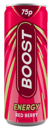 BOOST ENERGY RED BERRY 250ML