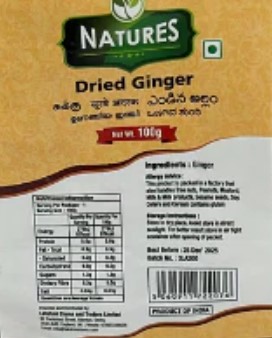 NATURES DRIED GINGER
